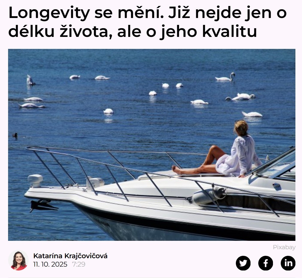 Longevity se mění. Již nejde jen o délku života, ale o jeho kvalitu